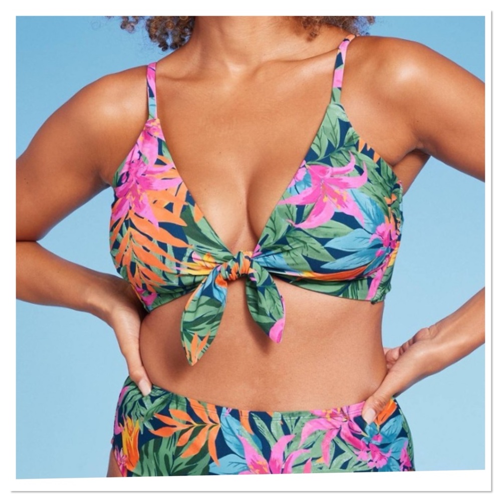 Women’s Tie Front Longline Bikini Top Shade & Shore